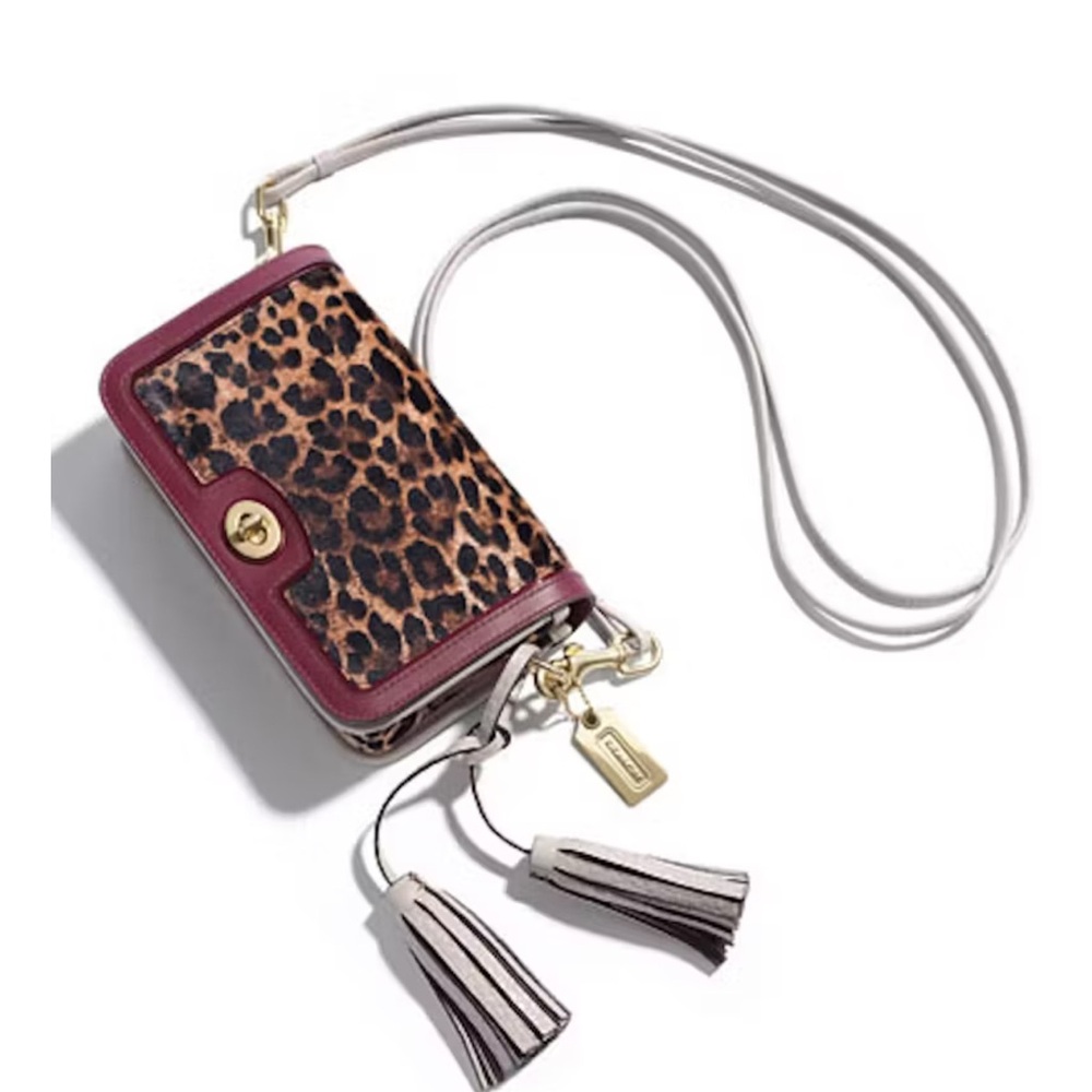 Coach Legacy Ocelot Haircalf Penny Crossbody Purse / Handbag NWOT